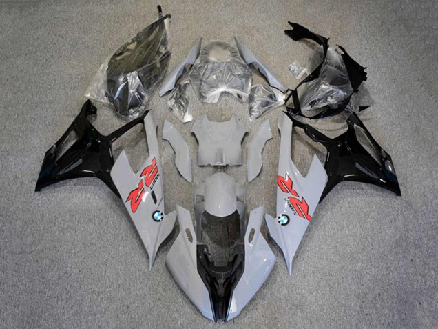 Billige BMW S1000RR Motorrad Verkleidung 2019-2022 - Schwarz Grau Weiss