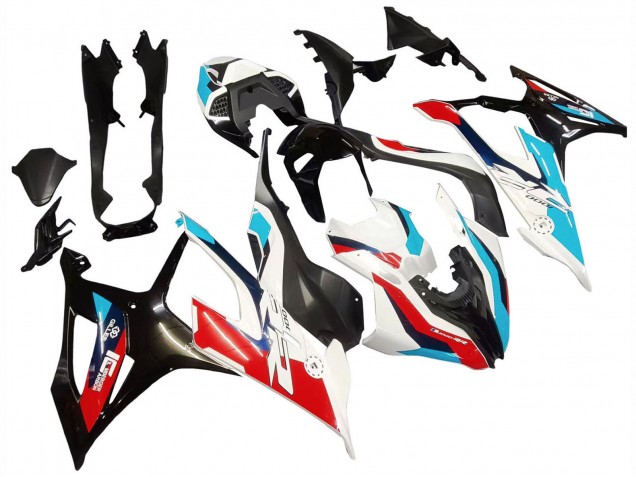 Billige BMW S1000RR Motorrad Verkleidung 2019-2022 - Schwarz Weiss Blau Rot