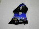 Billige Kawasaki ZX6R Motorrad Verkleidung 2000-2002 - Blau Glanzendes Schwarz Elf Bridgestone