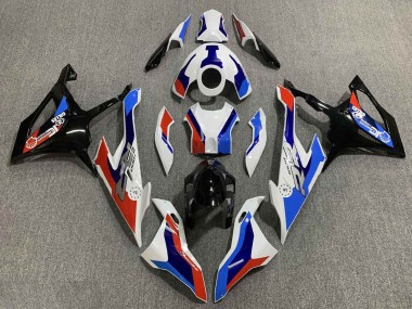 Billige BMW S1000RR Motorrad Verkleidung 2019-2022 - Weiss Blau Rot