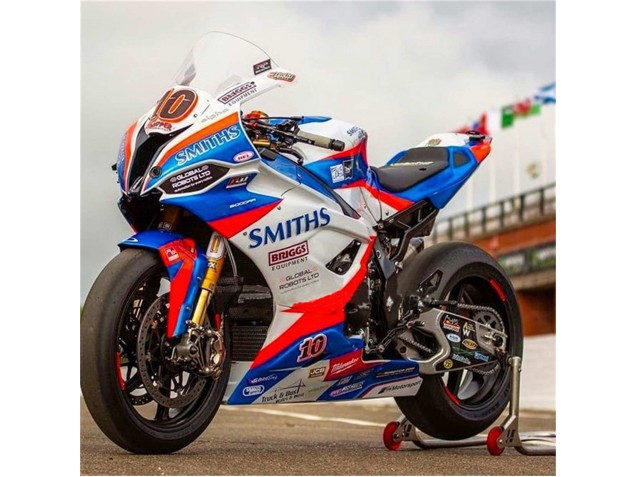 Billige BMW S1000RR Motorrad Verkleidung 2019-2022 - Weiss Blau Rot Smiths