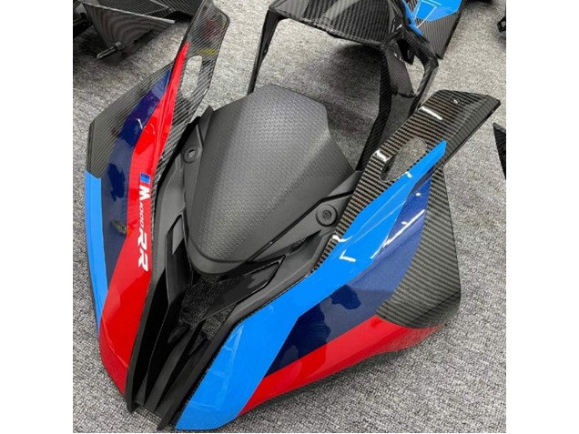 Billige BMW S1000RR Motorrad Verkleidung 2019-2022 - Schwarz Blau Rot Carbonfaser