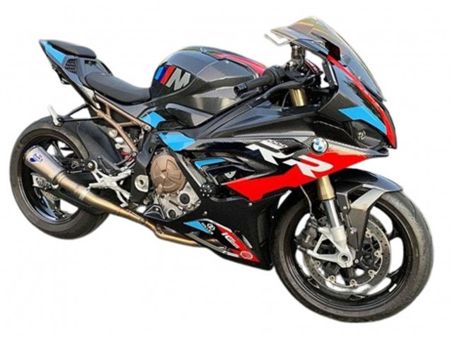 Billige BMW S1000RR Motorrad Verkleidung 2019-2022 - Schwarz Blau Rot Carbonfaser