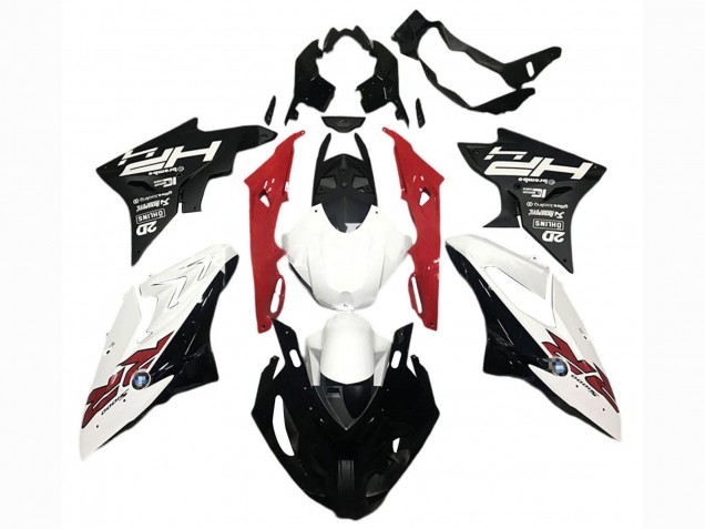 Billige BMW S1000RR Motorrad Verkleidung 2017-2018 - Weiss Rot Matt Schwarz