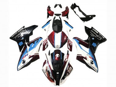 Billige BMW S1000RR Abs Verkleidungen 2017-2018 - Weiss Blau Rot Glanzendes Schwarz