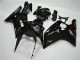 Billige Kawasaki ZX6R Motorrad Verkleidung 2003-2004 - Glanzendes Schwarz
