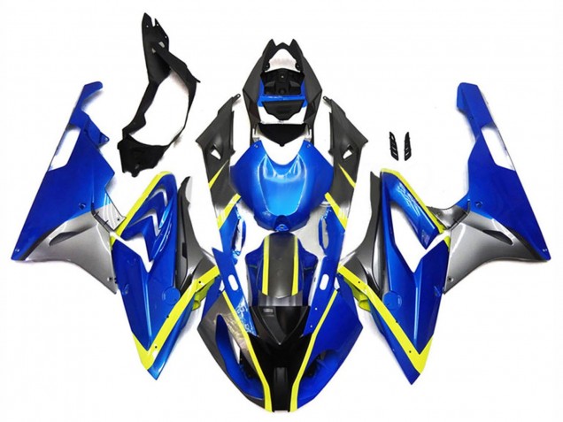 Billige BMW S1000RR Motorrad Verkleidung 2017-2018 - Silber Blau Gelb