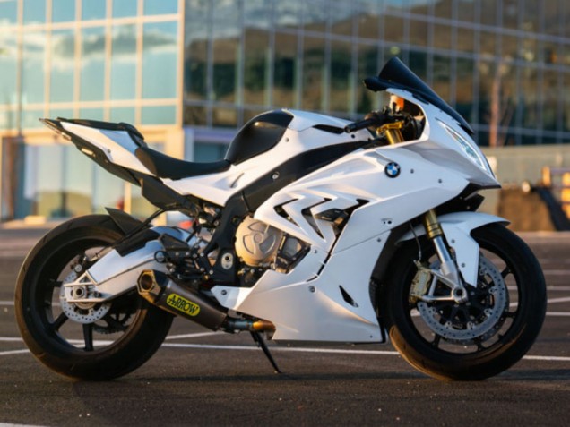 Billige BMW S1000RR Motorrad Verkleidung 2017-2018 - Glanzendes Weiss