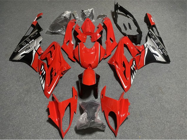 Billige BMW S1000RR Motorrad Verkleidung 2017-2018 - Rot Grau Schwarz Hai
