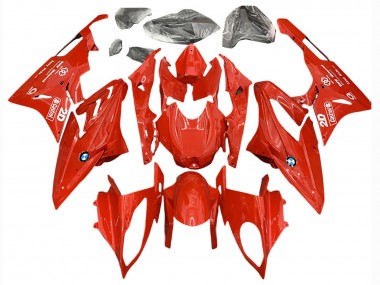 Billige BMW S1000RR Motorrad Verkleidung 2017-2018 - Rot Castrol