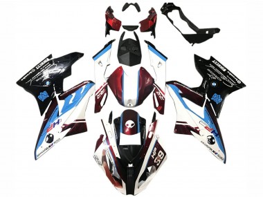 Billige BMW S1000RR Motorrad Verkleidung 2015-2016 - Weiss Rot Blau Glanzendes Schwarz
