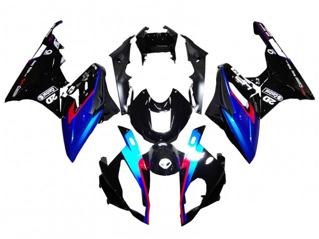Billige BMW S1000RR Motorrad Verkleidung 2015-2016 - Rot Blau Schwarz Glanzendes Schwarz