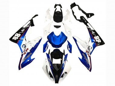 Billige BMW S1000RR Motorrad Verkleidung 2015-2016 - Weiss Blau Schwarz 88