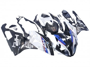 Billige BMW S1000RR Motorrad Verkleidung 2015-2016 - Weiss Blau Schwarz Carbonfaser