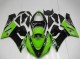 Billige Kawasaki ZX6R Motorrad Verkleidung 2005-2006 - Grun Glanzendes Schwarz Elf