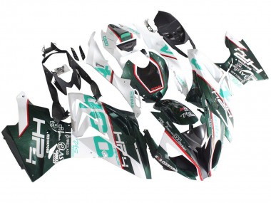 Billige BMW S1000RR Motorrad Verkleidung 2015-2016 - Weiss Grun Schwarz