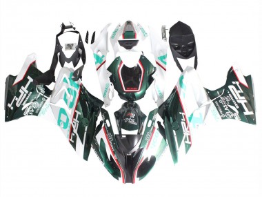 Billige BMW S1000RR Motorrad Verkleidung 2015-2016 - Weiss Grun Schwarz