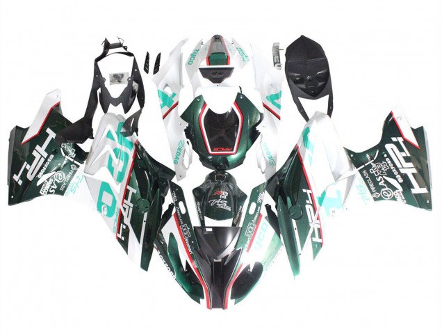 Billige BMW S1000RR Motorrad Verkleidung 2015-2016 - Weiss Grun Schwarz