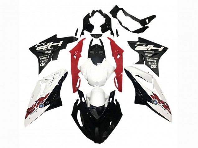 Billige BMW S1000RR Motorrad Verkleidung 2015-2016 - Weiss Rot Matt Schwarz