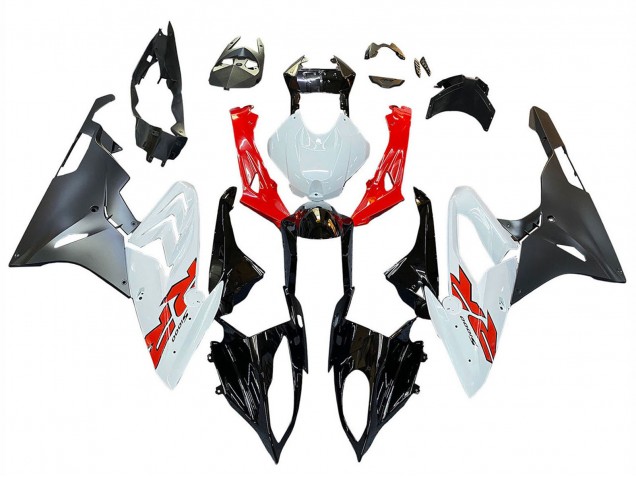 Billige BMW S1000RR Motorrad Verkleidung 2015-2016 - Rot Weiss Glanzendes Schwarz Matt Schwarz