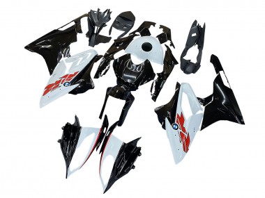 Billige BMW S1000RR Motorrad Verkleidung 2015-2016 - Weiss Schwarz Carbonfaser