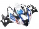 Billige BMW S1000RR Motorrad Verkleidung 2009-2014 - Weiss Blau Matt Schwarz