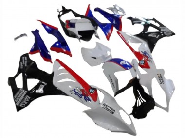 Billige BMW S1000RR Abs Verkleidungen 2009-2014 - Weiss Rot Blau Glanzendes Schwarz