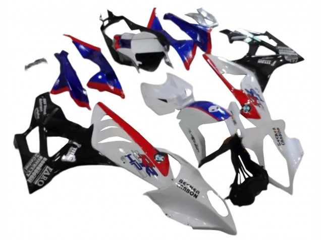 Billige BMW S1000RR Abs Verkleidungen 2009-2014 - Weiss Rot Blau Glanzendes Schwarz