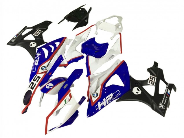 Billige BMW S1000RR Motorrad Verkleidungen Kit 2009-2014 - Weiss Rot Blau Schwarz HP