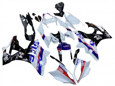 Billige BMW S1000RR Motorrad Verkleidung 2009-2014 - Weiss Rot Blau Schwarz Tyco