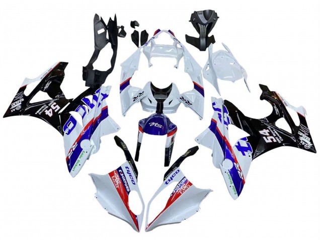 Billige BMW S1000RR Motorrad Verkleidung 2009-2014 - Weiss Rot Blau Schwarz Tyco