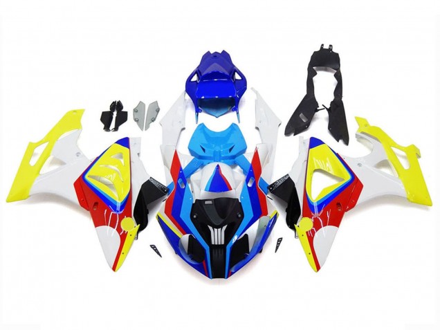 Billige BMW S1000RR Motorrad Verkleidung 2009-2014 - Weiss Rot Blau Gelb