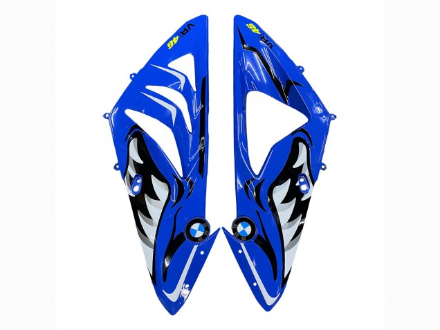 Billige BMW S1000RR Motorrad Verkleidung 2009-2014 - Blau Gelb Rot Schwarz Hai VR 46