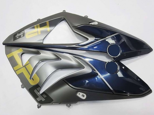 Billige BMW S1000RR Motorrad Verkleidung 2009-2014 - Silber Blau Glanzendes Schwarz