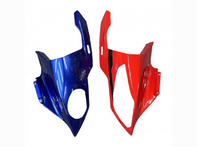 Billige BMW S1000RR Motorrad Verkleidung 2009-2014 - Rot Blau Gelb Hai