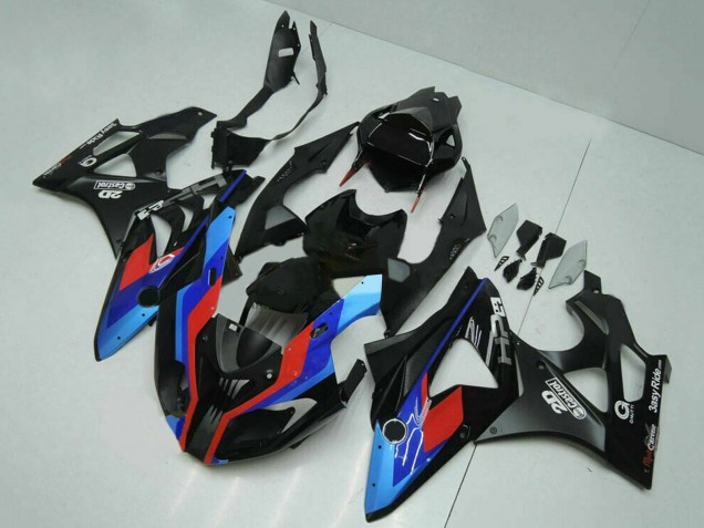 Billige BMW S1000RR Motorrad Verkleidung 2009-2014 - Blau Rot Matt Schwarz Castrol