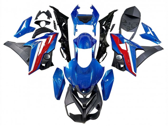 Billige BMW S1000R Motorrad Verkleidung 2014-2016 - Blau Rot