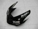 Billige Kawasaki ZX6R Motorrad Verkleidung 2005-2006 - Glanzendes Schwarz Weiss West