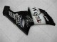 Billige Kawasaki ZX6R Motorrad Verkleidung 2005-2006 - Glanzendes Schwarz Weiss West