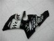 Billige Kawasaki ZX6R Motorrad Verkleidung 2005-2006 - Glanzendes Schwarz Weiss West
