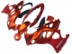 Billige Suzuki GSX600F/GSX750F Motorrad Verkleidung 2004-2006 - Burnt Orange Weiss Logo