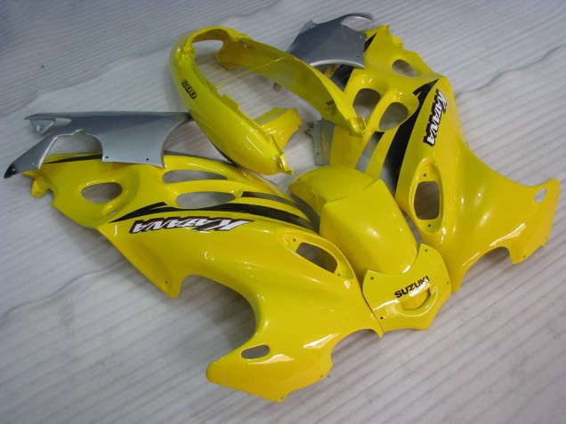 Billige Suzuki GSX600F/GSX750F Motorrad Verkleidung 2004-2006 - Gelb Katana