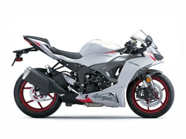 Billige Kawasaki ZX6R Motorrad Verkleidung 2023-2025 - Perl Weiss Schwarz Rot
