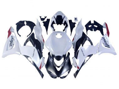 Billige Kawasaki ZX6R Motorrad Verkleidung 2023-2025 - Perl Weiss Schwarz Rot