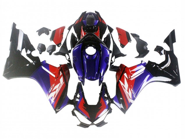 Billige Honda CBR1000RR Motorrad Verkleidung 2017-2023 - Rot Blau Glanzendes Schwarz