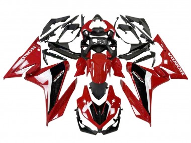 Billige Honda CBR500R Motorrad Verkleidung 2022-2023 - Rot Weiss Schwarz