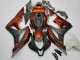 Billige Honda CBR600RR Motorrad Verkleidung Kit 2007-2008 - Orange Matt Schwarz