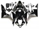 Billige Honda CBR600RR Motorrad Verkleidung Kit 2007-2008 - Silber Glanzendes Schwarz