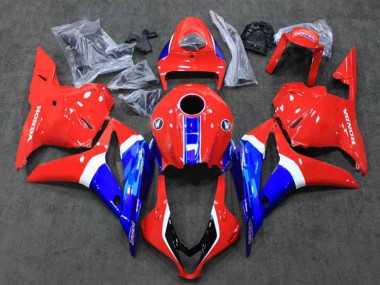 Billige Honda CBR600RR Motorrad Verkleidung 2009-2012 - Weiss Rot Blau HRC