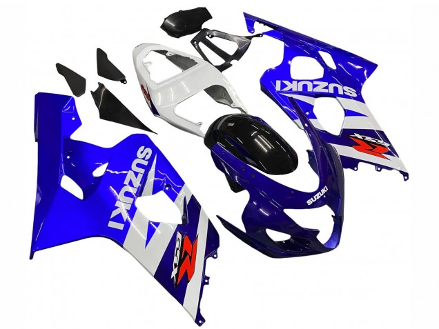 Billige Suzuki GSXR 600 / GSXR 750 Motorrad Verkleidung Kit 2004-2005 - Weiss Blau Schwarz Rot